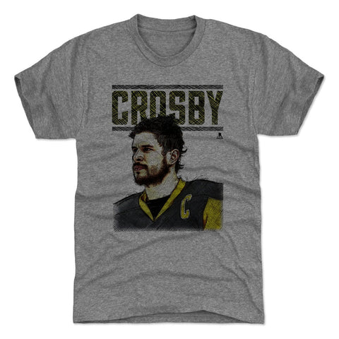 Pittsburgh Penguins Sidney Crosby Men's Premium T-Shirt Men's Premium T-Shirt 500 LEVEL Tri Gray S Men's Premium T-Shirt