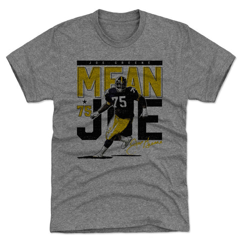 Joe Greene Pass Rush Pittsburgh Men's Premium T-Shirt Men's Premium T-Shirt 500 LEVEL Tri Gray S Men's Premium T-Shirt