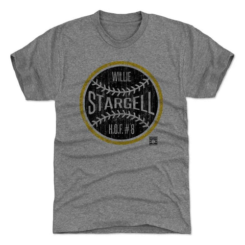 Pittsburgh Pirates Willie Stargell Men's Premium T-Shirt Men's Premium T-Shirt 500 LEVEL Tri Gray S Men's Premium T-Shirt
