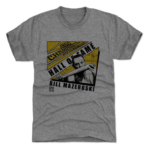 Pittsburgh Pirates Bill Mazeroski Men's Premium T-Shirt Men's Premium T-Shirt 500 LEVEL Tri Gray S Men's Premium T-Shirt