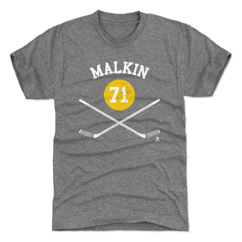 Pittsburgh Penguins Evgeni Malkin Men's Premium T-Shirt Men's Premium T-Shirt 500 LEVEL Tri Gray S Men's Premium T-Shirt