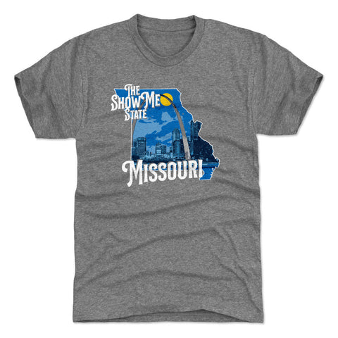 Missouri The Show Me State Silhouette WHT