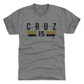 Pittsburgh Pirates Oneil Cruz Men's Premium T-Shirt Men's Premium T-Shirt 500 LEVEL Tri Gray S Men's Premium T-Shirt