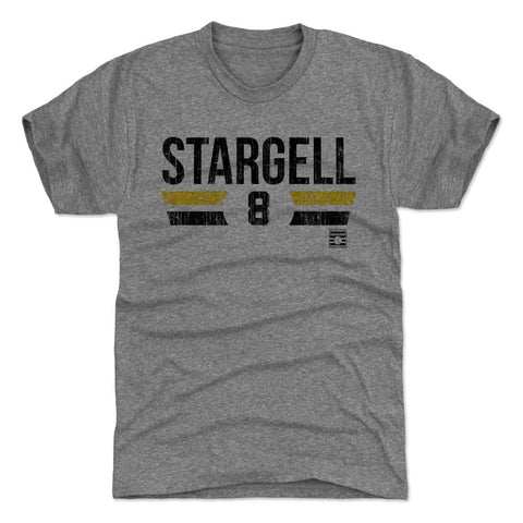 Pittsburgh Pirates Willie Stargell Men's Premium T-Shirt Men's Premium T-Shirt 500 LEVEL Tri Gray S Men's Premium T-Shirt