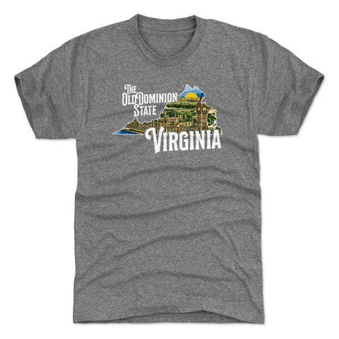 Virginia The Old Dominion State Silhouette WHT