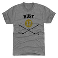 Pittsburgh Penguins Bryan Rust Men's Premium T-Shirt Men's Premium T-Shirt 500 LEVEL Tri Gray S Men's Premium T-Shirt