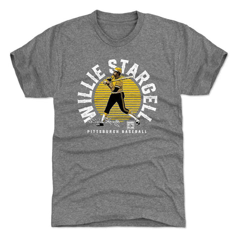 Pittsburgh Pirates Willie Stargell Men's Premium T-Shirt Men's Premium T-Shirt 500 LEVEL Tri Gray S Men's Premium T-Shirt