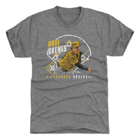 Paul Skenes Pittsburgh Pirates Ballpark  | Men's Premium T-Shirt Men's Premium T-Shirt 500 LEVEL Tri Gray S Men's Premium T-Shirt