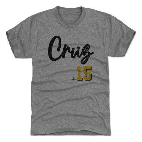 Pittsburgh Pirates Oneil Cruz Men's Premium T-Shirt Men's Premium T-Shirt 500 LEVEL Tri Gray S Men's Premium T-Shirt