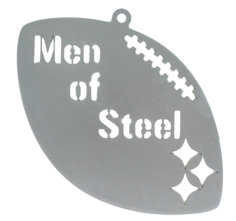 Men of Steel Football Christmas Ornament  YinzerShop   