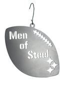 Men of Steel Football Christmas Ornament  YinzerShop   