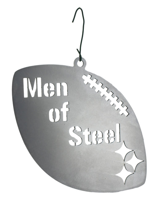 Men of Steel Football Christmas Ornament  YinzerShop   