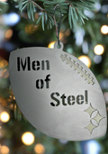 Men of Steel Football Christmas Ornament  YinzerShop   