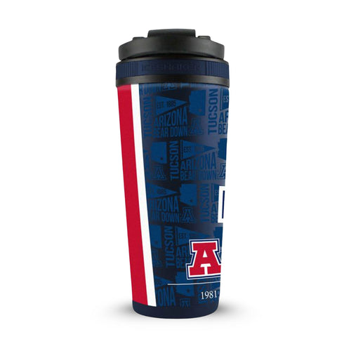 University of Arizona Ice Shaker - 4D Vintage Print Stainless Steel Tumbler