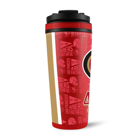 San Francisco 49ers Ice Shaker - NFL Licensed Stainless Steel Cup With 4D Print