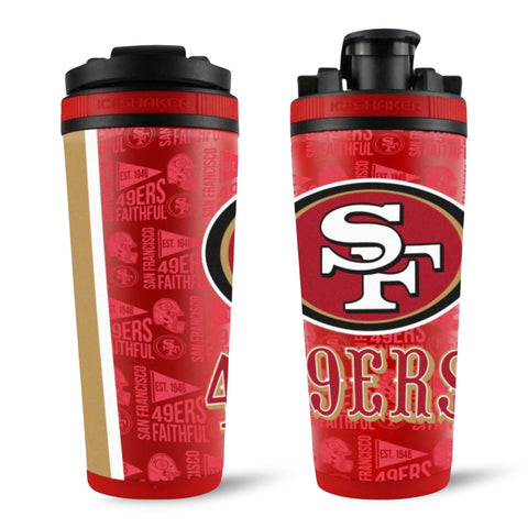 San Francisco 49ers Ice Shaker - NFL Licensed Stainless Steel Cup With 4D Print
