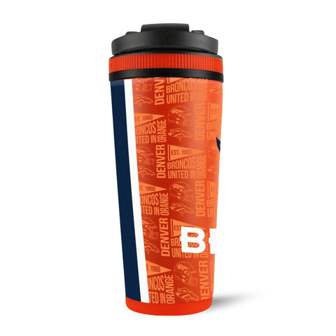 Denver Broncos Ice Shaker - Official NFL Licensed Stainless Steel Tumbler