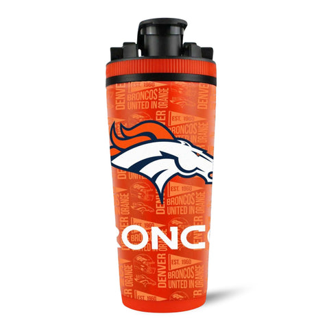 Denver Broncos Ice Shaker - Official NFL Licensed Stainless Steel Tumbler