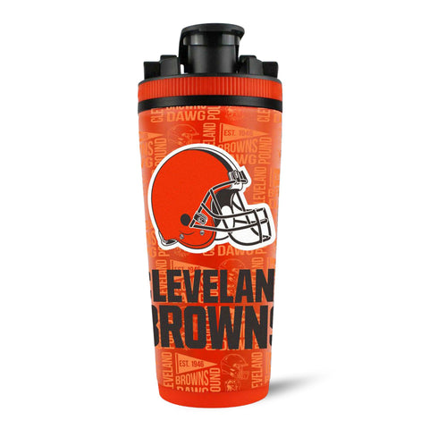 Cleveland Browns Ice Shaker - Official NFL Licensed 4D Print Stainless Steel Tumbler