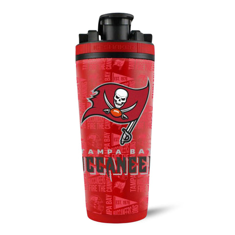 Tampa Bay Buccaneers Shaker | Official NFL Ice Shaker With 4D Print & Stainless Steel
