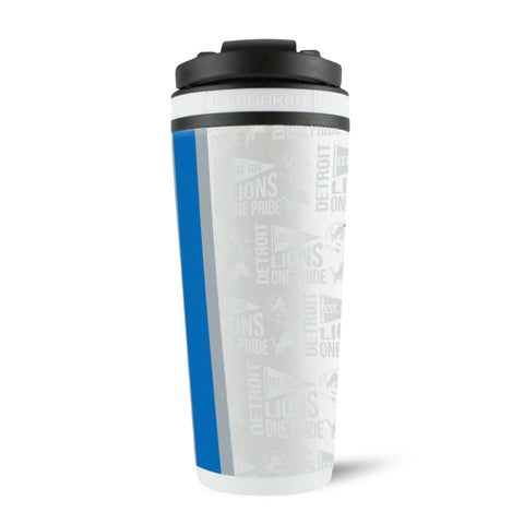 Detroit Lions Ice Shaker - NFL Licensed Stainless Steel Cup With 4D Print