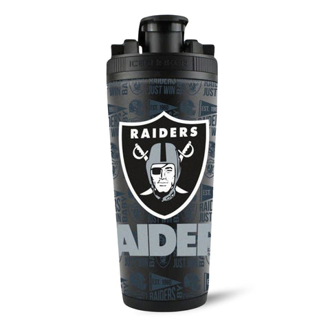 Las Vegas Raiders Shaker – Official NFL Ice Shaker | Stainless Steel Cup With 4D Print Design