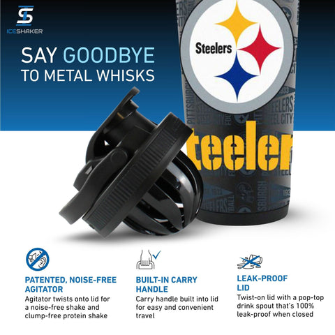 Officially Licensed Pittsburgh Steelers 26oz Ice Shaker