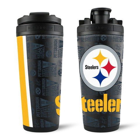 Officially Licensed Pittsburgh Steelers 26oz Ice Shaker Ice Shaker 4D Steelers