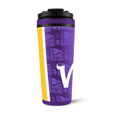 Minnesota Vikings Ice Shaker – NFL Licensed 4D Print Stainless Steel Tumbler