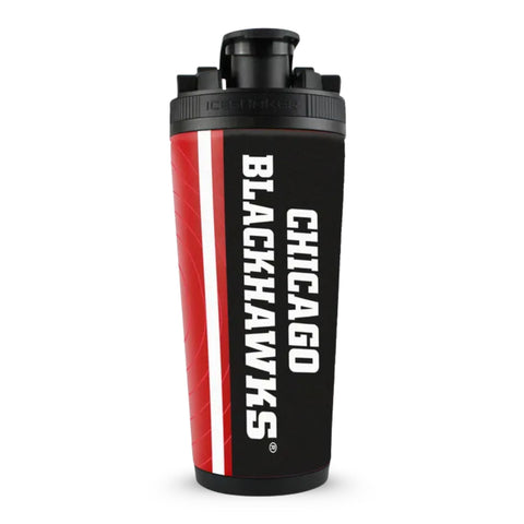 Chicago Blackhawks Ice Shaker - Official NHL Licensed Sports Team Tumbler with 30 Hour Ice Retention