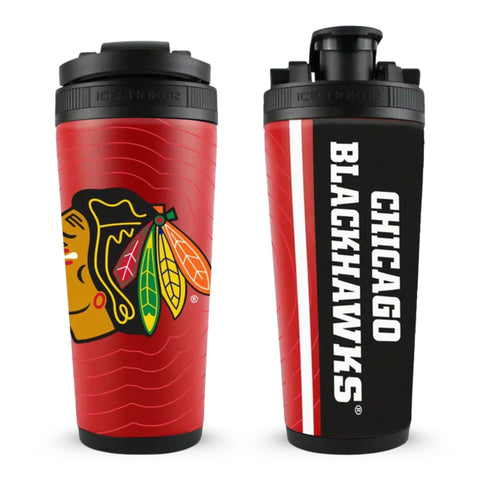 Chicago Blackhawks Ice Shaker - Official NHL Licensed Sports Team Tumbler with 30 Hour Ice Retention