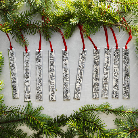 Jesus Icicle Ornaments - Handcrafted Christmas Decor | Ornament Set 10 Pieces