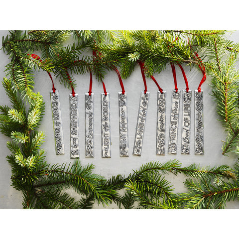 Jesus Icicle Ornaments - Handcrafted Christmas Decor | Ornament Set 10 Pieces
