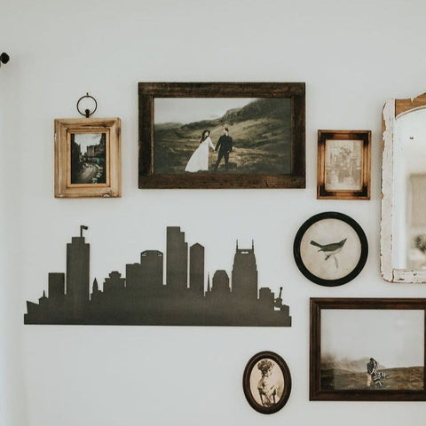 Nashville City Skyline – Recycled Steel Sign | Modern Industrial Art Decor