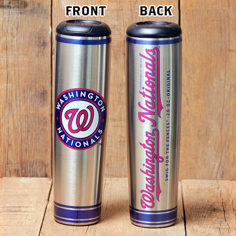 Washington Nationals Metal Dugout Mug | Stainless Steel Baseball Bat Mug MLB Teams - Metal Dugout Mug Dugout Mugs®   