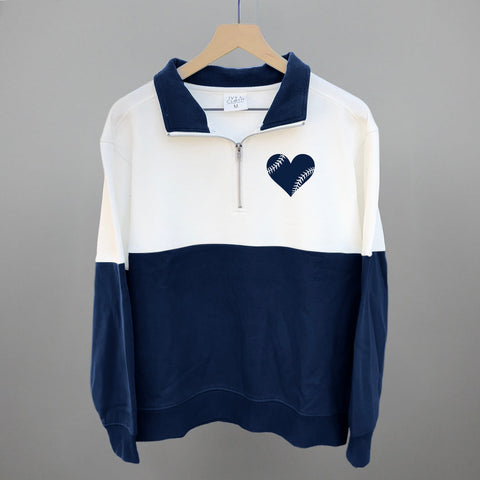 Baseball Heart Shirt - Left Chest Graphic Tee With Original Baseball Art Design