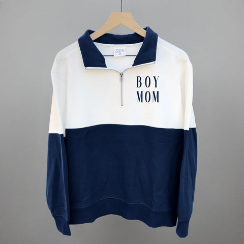 Boy Mom Shirt - Cute Mom T Shirt With Left Chest Design | Comfortable Cotton Tee