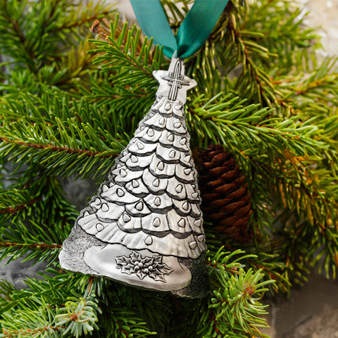 Nostalgic Christmas Ornament – Hand Hammered Aluminum Christmas Decor by Wendell August Forge