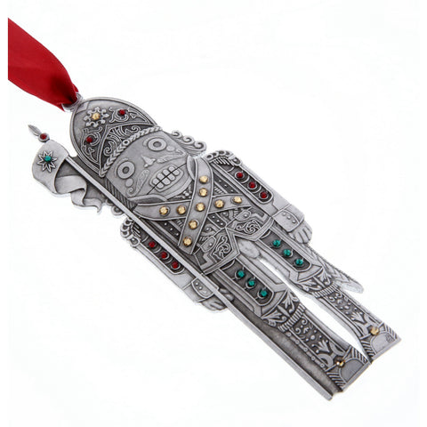 Nutcracker Knight Ornament – Handcrafted Christmas Décor with Austrian Crystal Sparkle