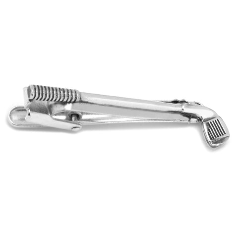 Golf Club Tie Clip – Stylish Men's Fashion Clip With Hinge Back Closure