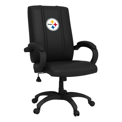 Office Chair 1000 with  Pittsburgh Steelers Primary Logo NFL Furniture Zipchair   