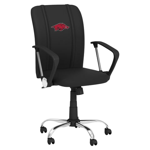 Curve Task Chair with Arkansas Razorbacks Logo