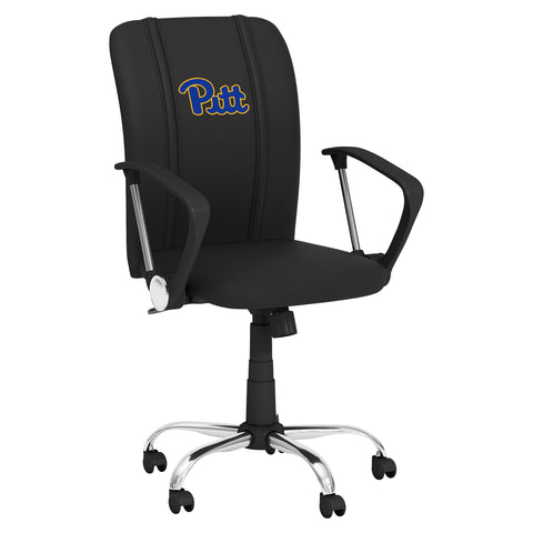 Curve Task Chair with Pittsburgh Panthers Logo Collegiate Furniture Zipchair   