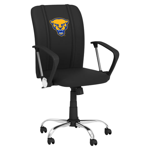 Curve Task Chair with Pittsburgh Panthers Alternate Logo Collegiate Furniture Zipchair   