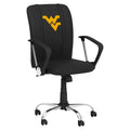 Curve Task Chair with West Virginia Mountaineers Logo Collegiate Furniture Zipchair   