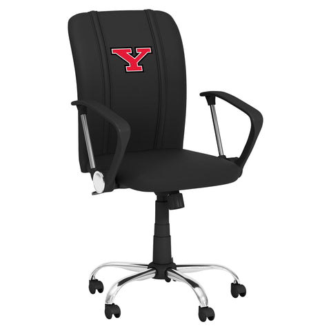 Curve Task Chair with Youngstown State Secondary Logo Collegiate Furniture Zipchair   