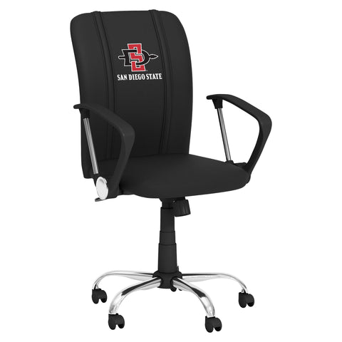 Curve Task Chair with San Diego State Primary