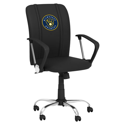 Curve Task Chair with Milwaukee Brewers Primary Logo