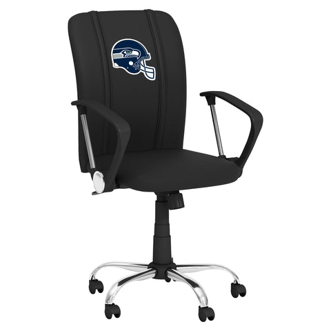 Curve Task Chair with  Seattle Seahawks Helmet Logo
