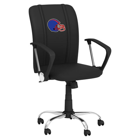Curve Task Chair with Football Helmet Gaming Logo